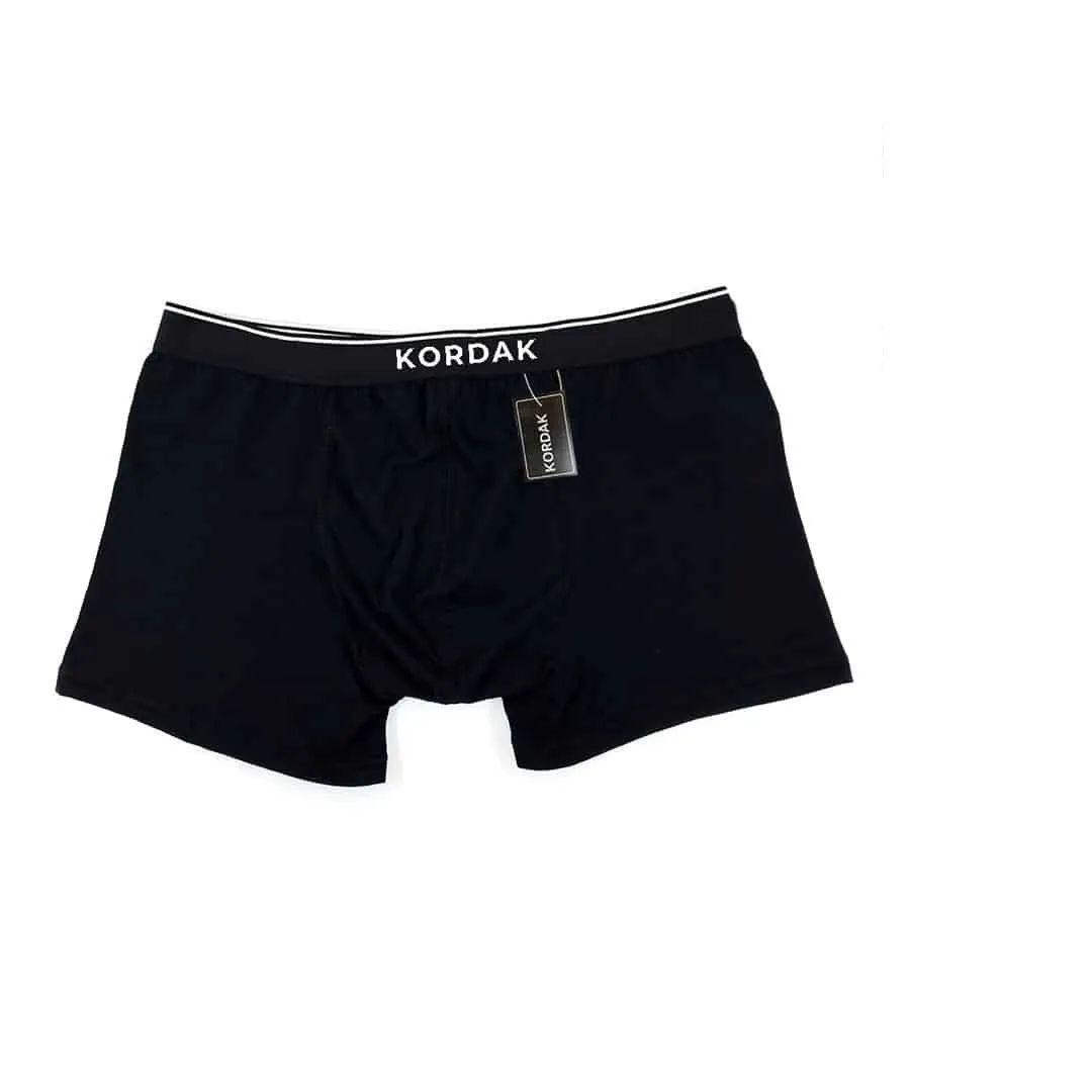 Siyah Boxer - Slip Yapışan Asker İç Çamaşırı