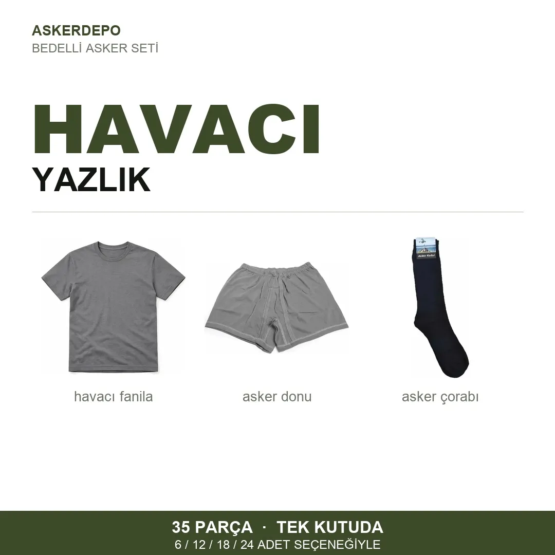 Havacı Yazlık Bedelli Asker Seti